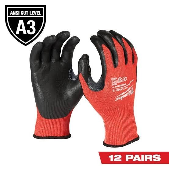 Cut Level 3 Nitrile Dipped Glv LG 12/pk
