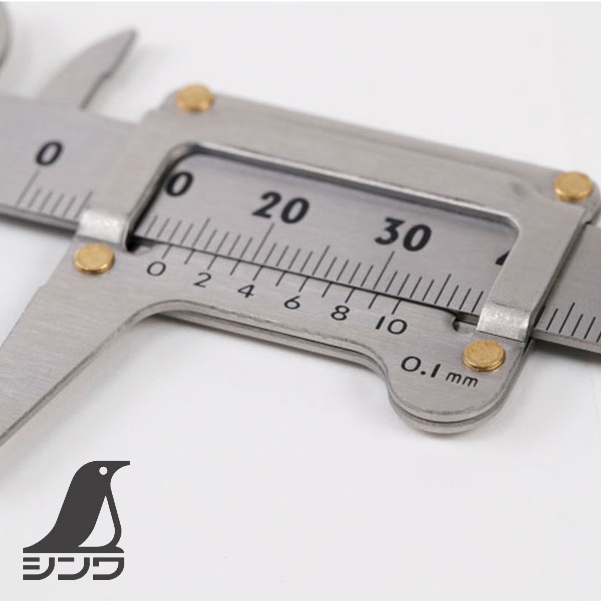 SHINWA Ultra Light Weight Mini Pocket Vernier Caliper Metric 100mm from Japan