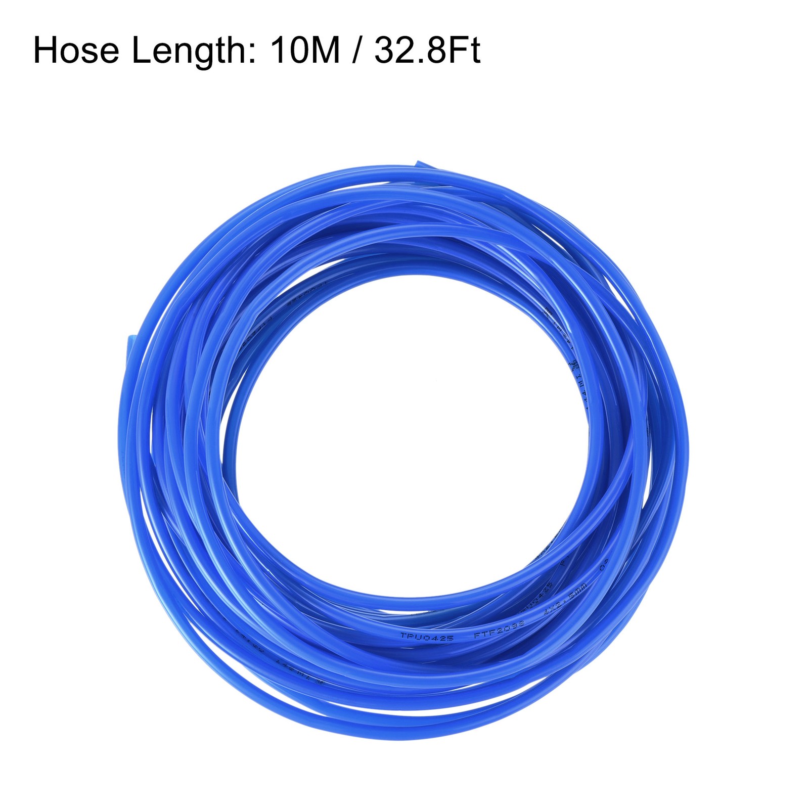 Pneumatic 4mm OD Air Hose Tubing Kit 10M Blue with Push to Connect Fittings