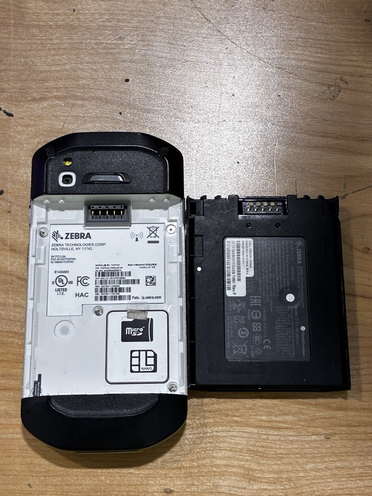 Zebra TC57 TC57HO Barcode Mobile Scanner TC57HO-1PEZU4P-25 Untested