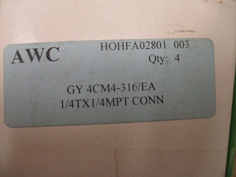 Hoke 4CM4-316 Gyrolock Compression Fitting 4CM4316 (Pack of 4)