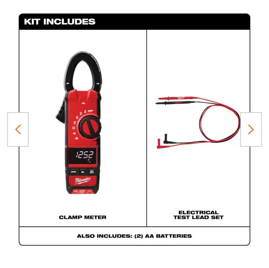 milwaukee 600a clamp meter for hvac/r 2237- 20