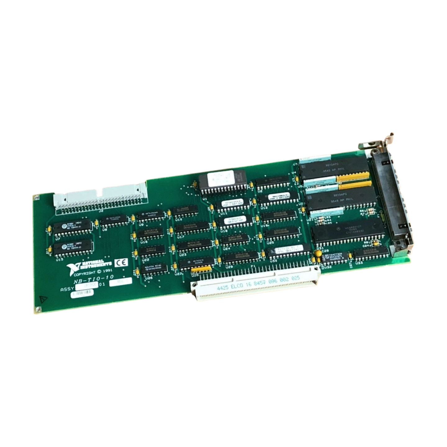National Instruments NB-TIO-10 Apple MAC NuBus 8 Channel Timing Board 181382-01
