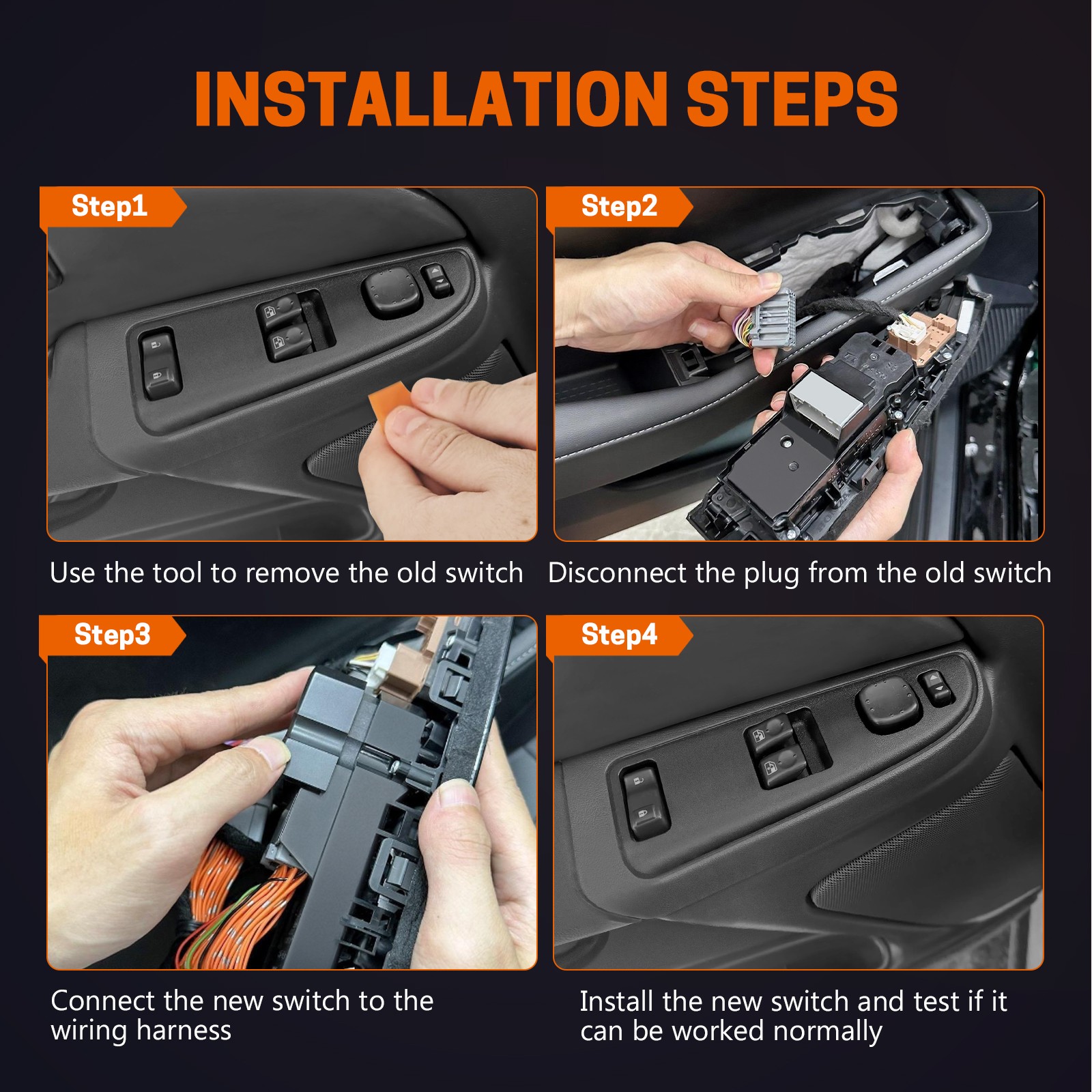 Power Window Switch Front Driver Side For GMC Sierra Chevy Silverado 15883318