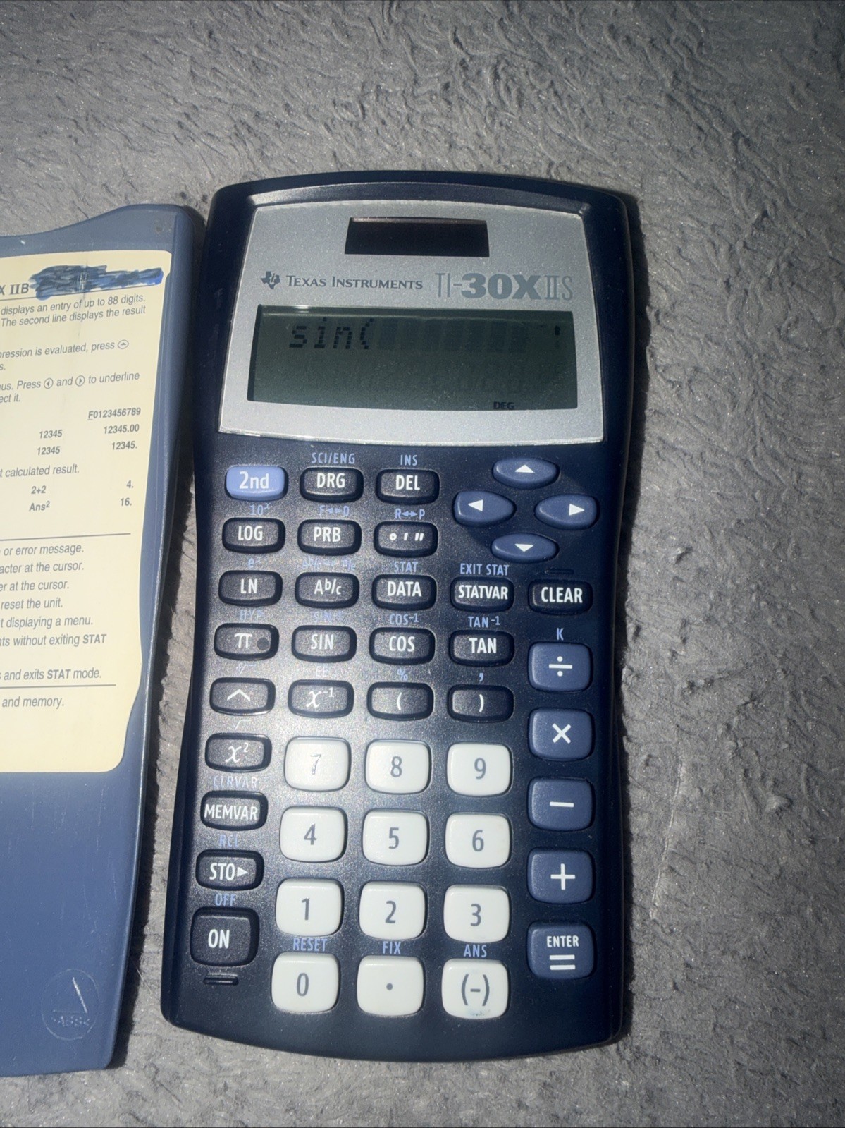 ⭐ Texas Instruments TI-30X IIS Scientific Calculator Solar ~ TESTED WORKS ⭐