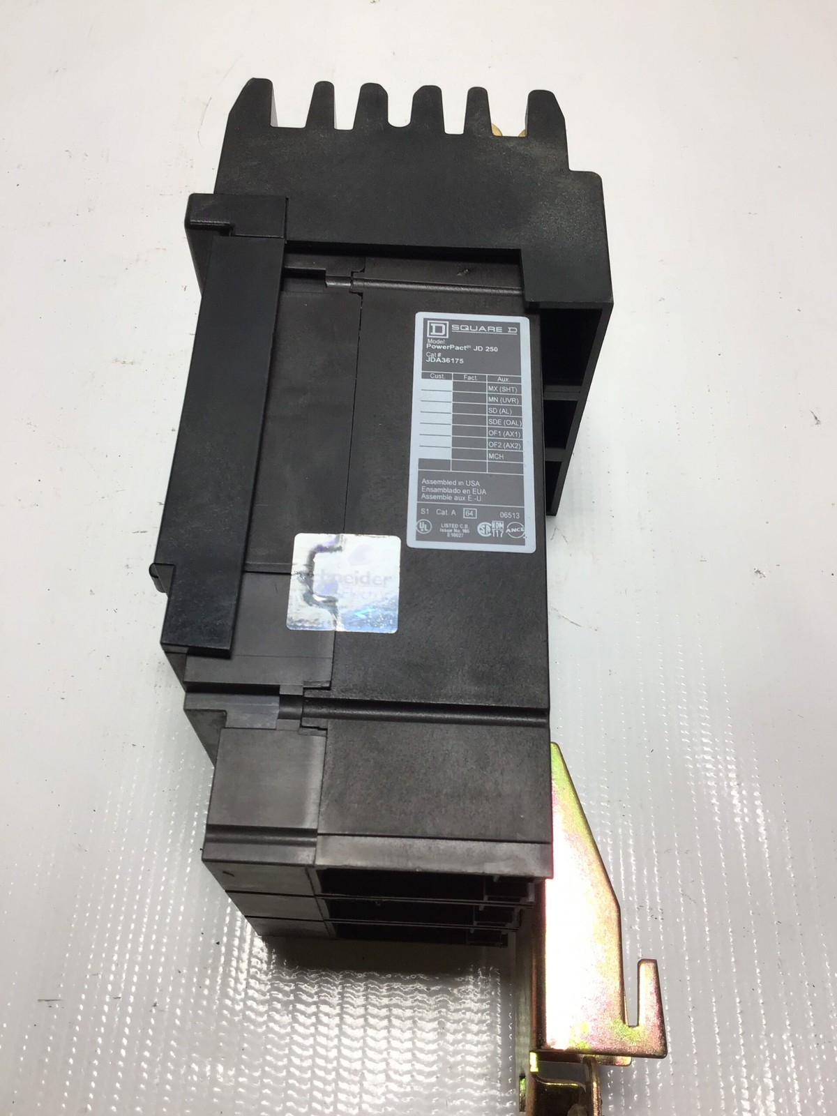 Square JD250 JDA36175 Circuit Breaker 175A 3-Pole 600V