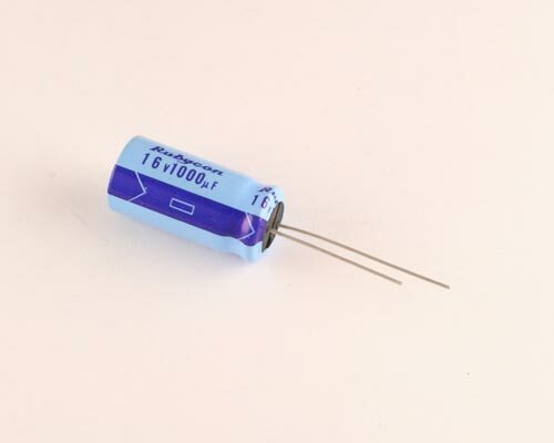 LOT OF 50 VTL1000S16 RUBYCON capacitor 1,000uF 16V Aluminum Electrolytic Radi
