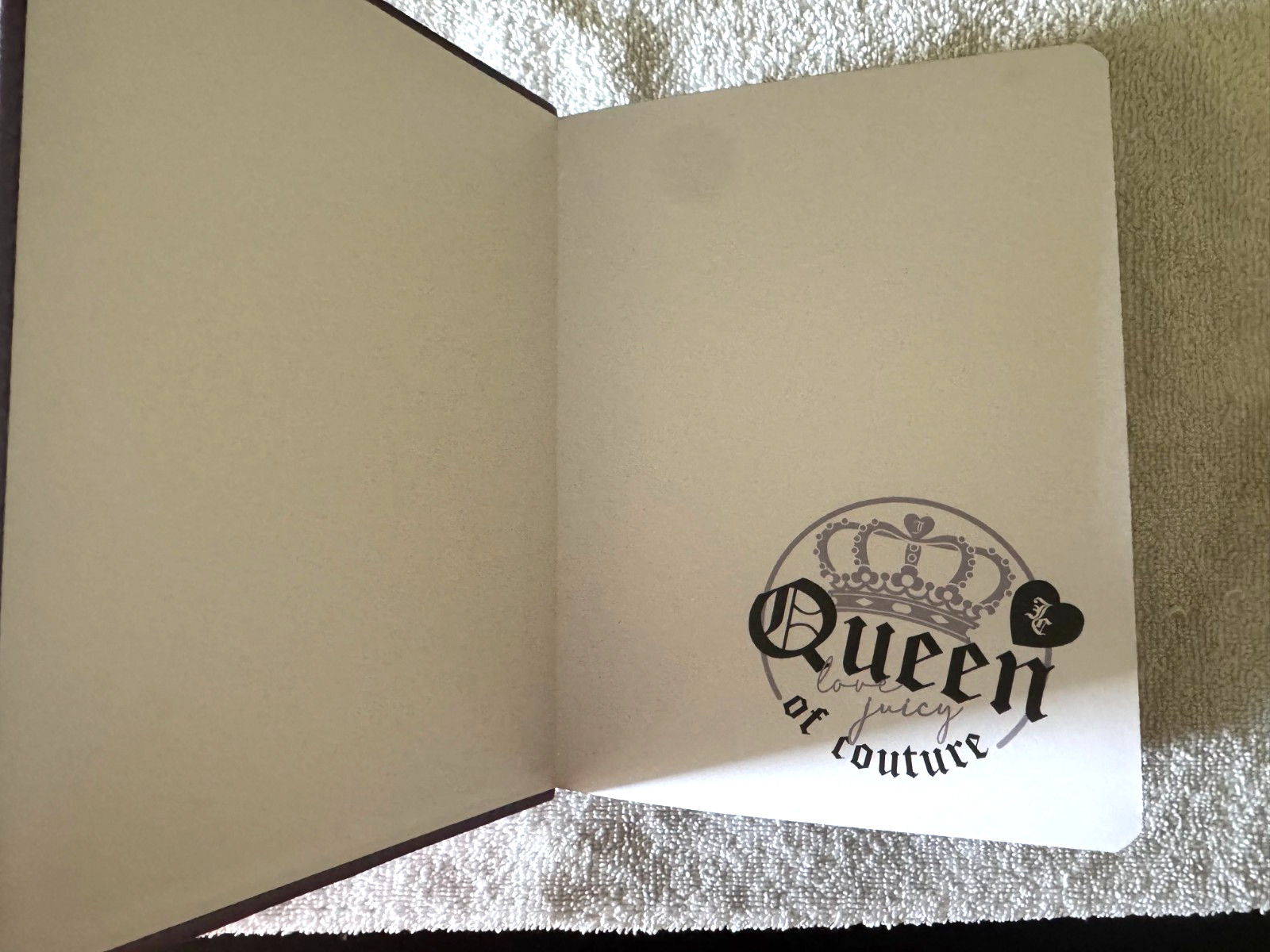 Juicy Couture Purple Journal Notebook 250 Pages Queen of Couture New