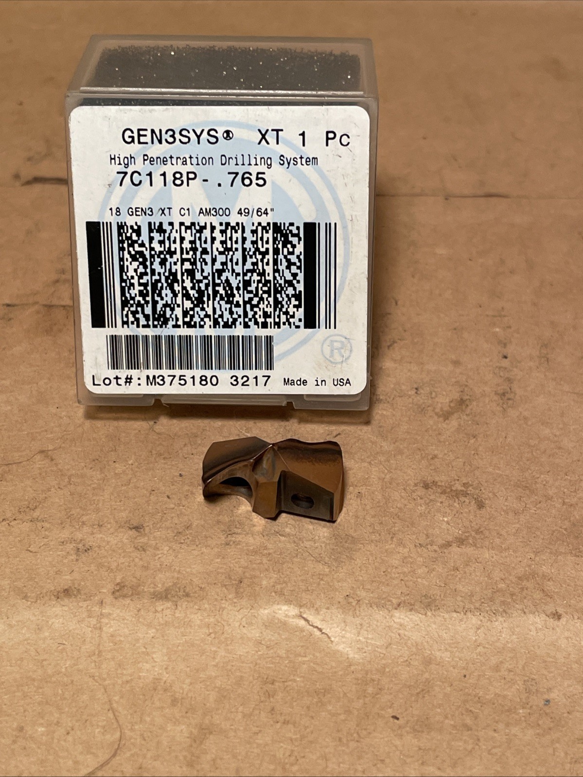 Gen3sys XT 1pc High Penetration Drilling Tip 49/64” 7C118P-.765