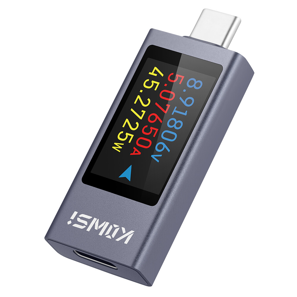 USB Type-C Power Tester Digital Voltage Current Capacity Meter DC4-30V 0-12A