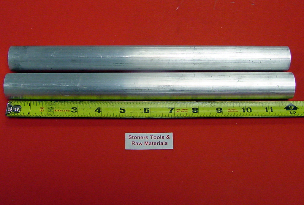 2 Pieces 1-1/8″ 6061 T6511 ALUMINUM ROUND ROD 12″ long Extruded Lathe Bar Stock