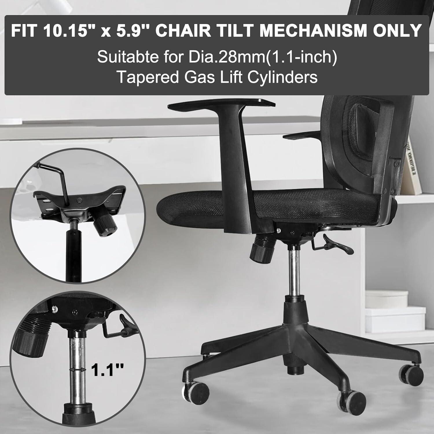 MySit Heavy Duty 300 LBs Office Chair Tilt Mechanism Replacement Part