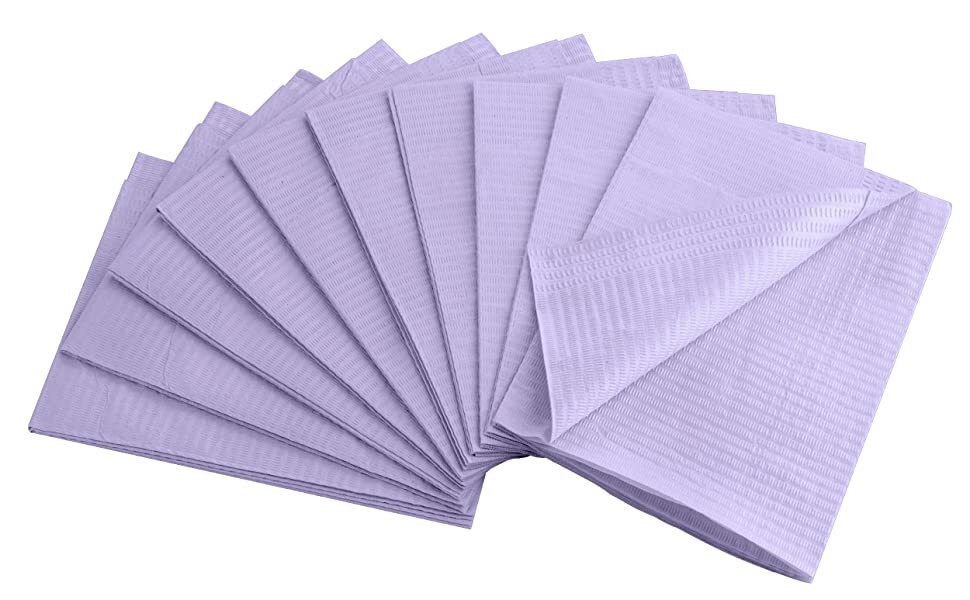 DENTAL PATIENT BIBS 13″ X 18″ – 1 CASE OF 500 BIBS: Colors options