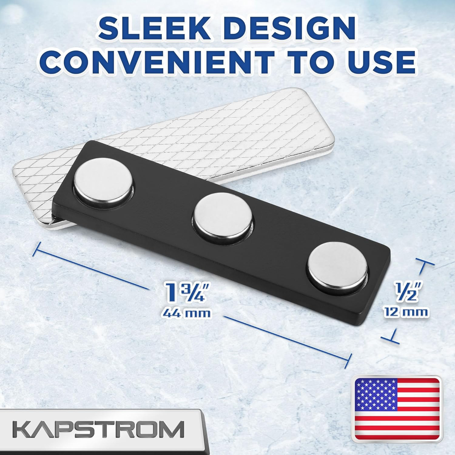 Premium Name Tag Magnets – 3 Pack, 1.75 X 0.5 Inches – Stronghold Neodymium Magn