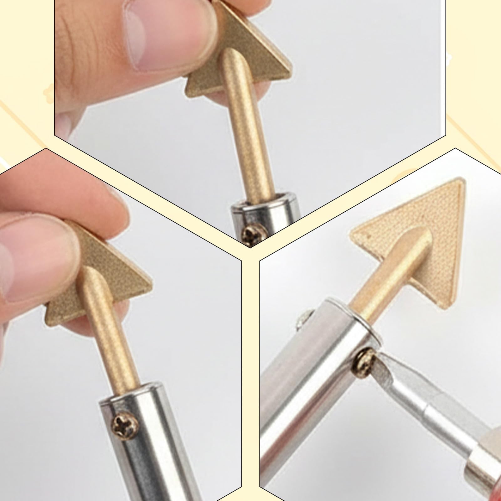 4PCS Copper Plastic Welding Tips Welder Soldering Iron Tip…
