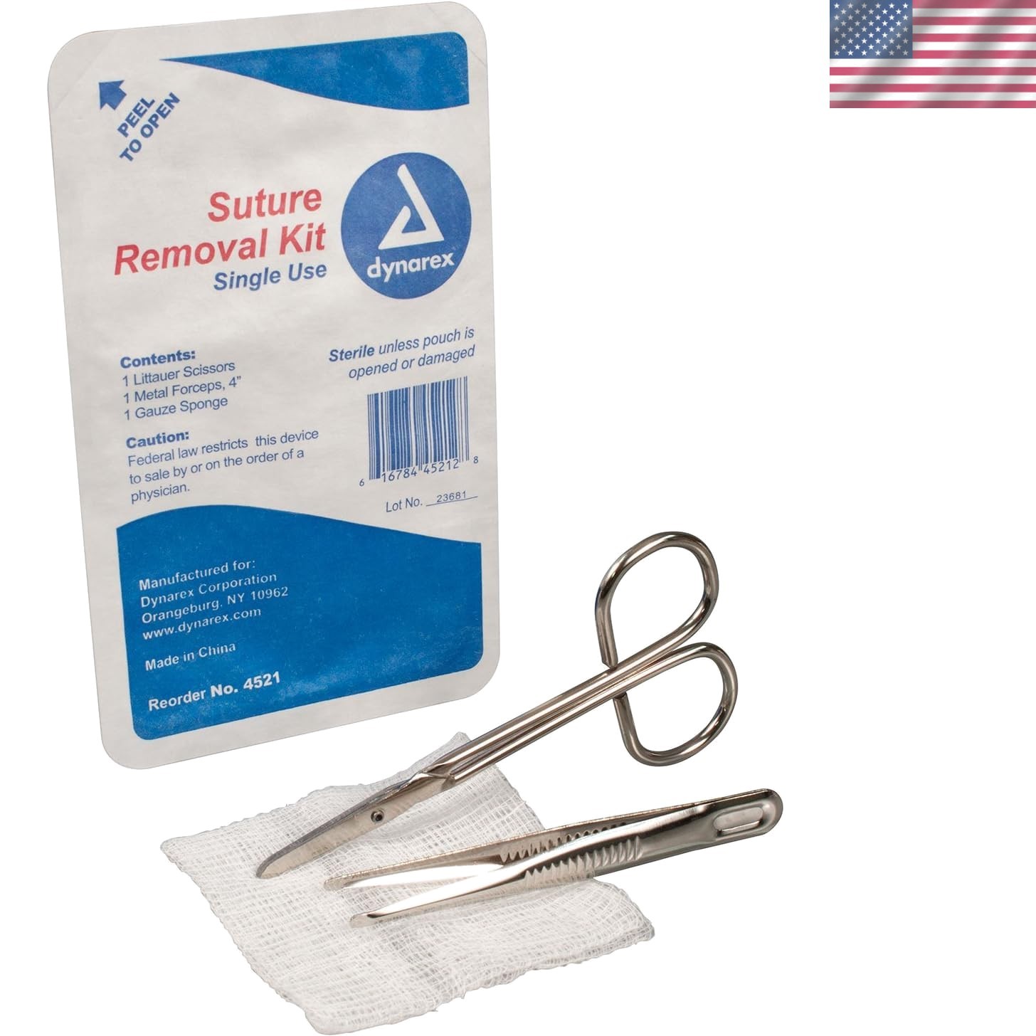 High-Quality Disposable Suture Removal Kit – 11.5×10.75 Inch Convenience
