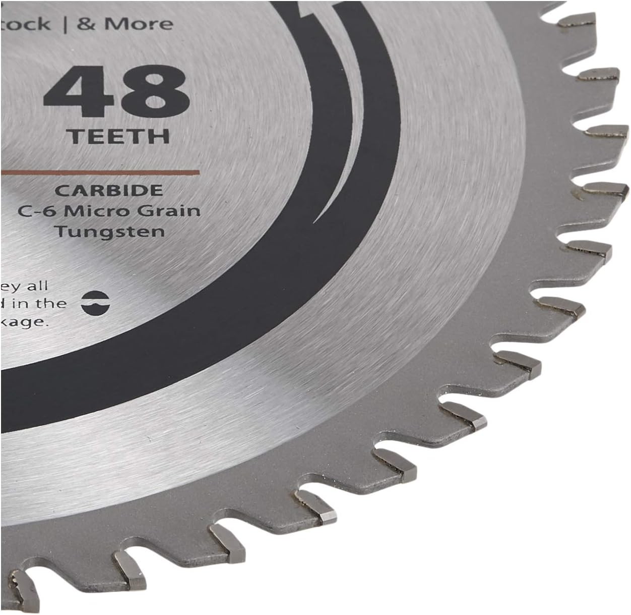 Oshlun SBF-080048 8-Inch 48 Tooth TCG Saw Blade with 48 Ferrous, Silver