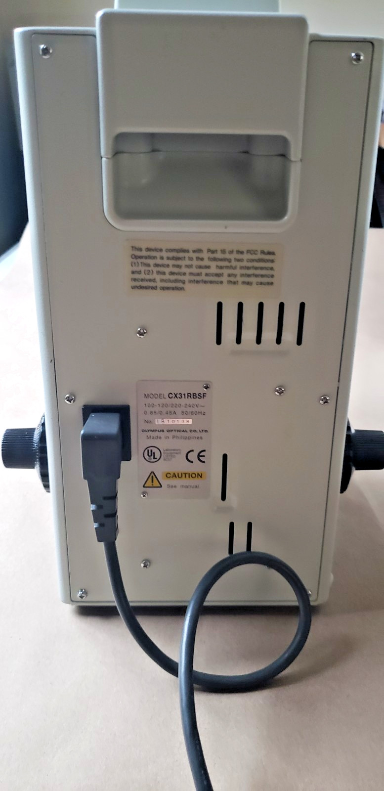 TESTED Olympus CX31 Microscope CX31RBSF W/ 4 Objectives 4x/10x/40x/100x