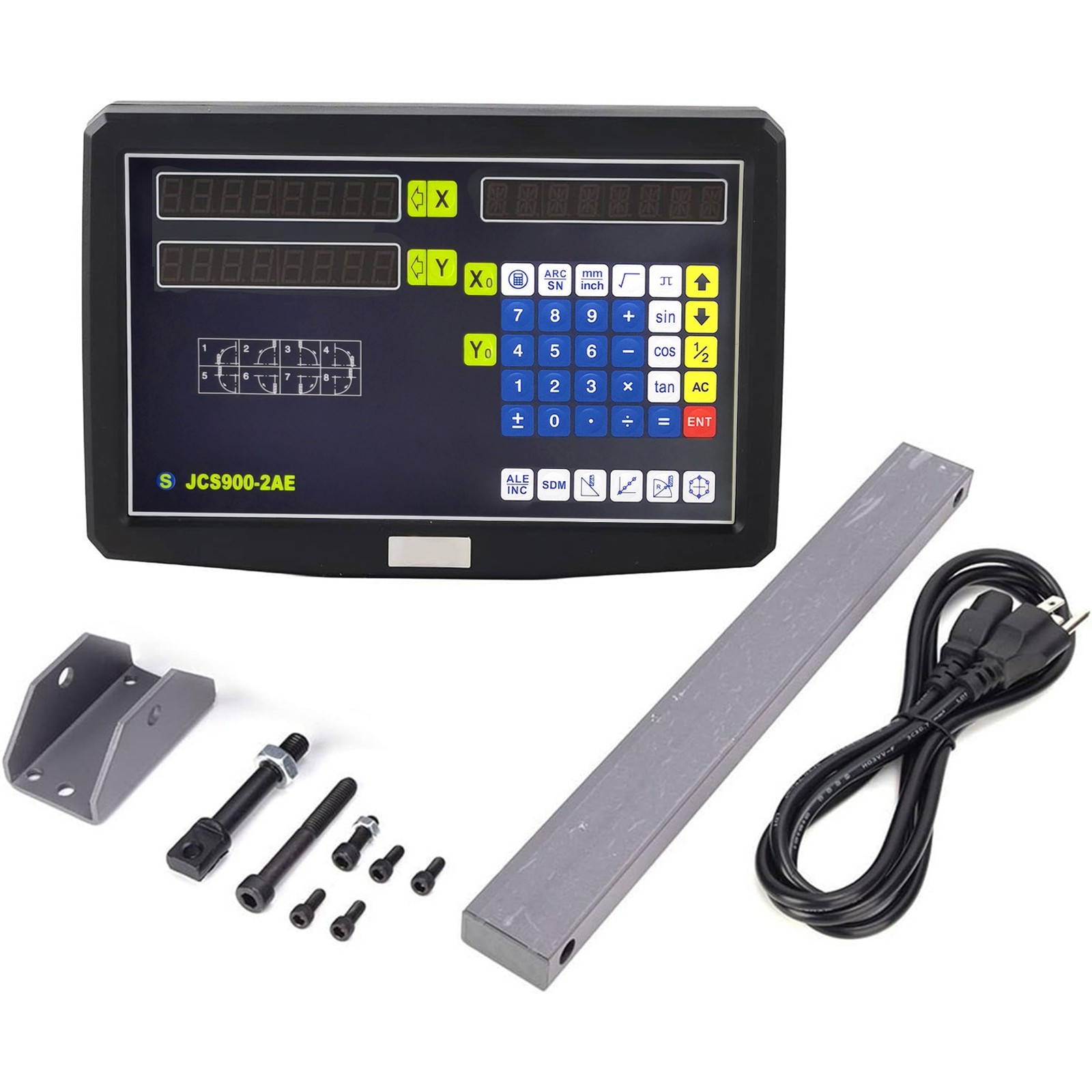 Digital Readout 12″ & 36″ Linear Scale w/ DRO 2 Axis Kit for Bridgeport Mill