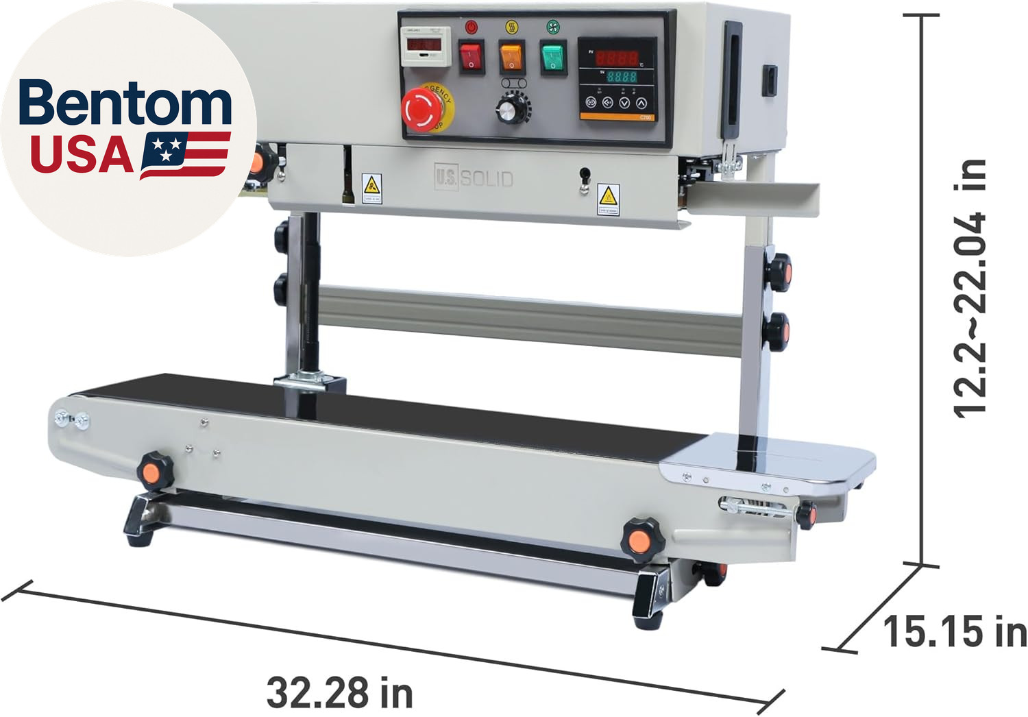Automatic Continuous Band Sealer with Stand – Industrial Bag Sealing Machine wit