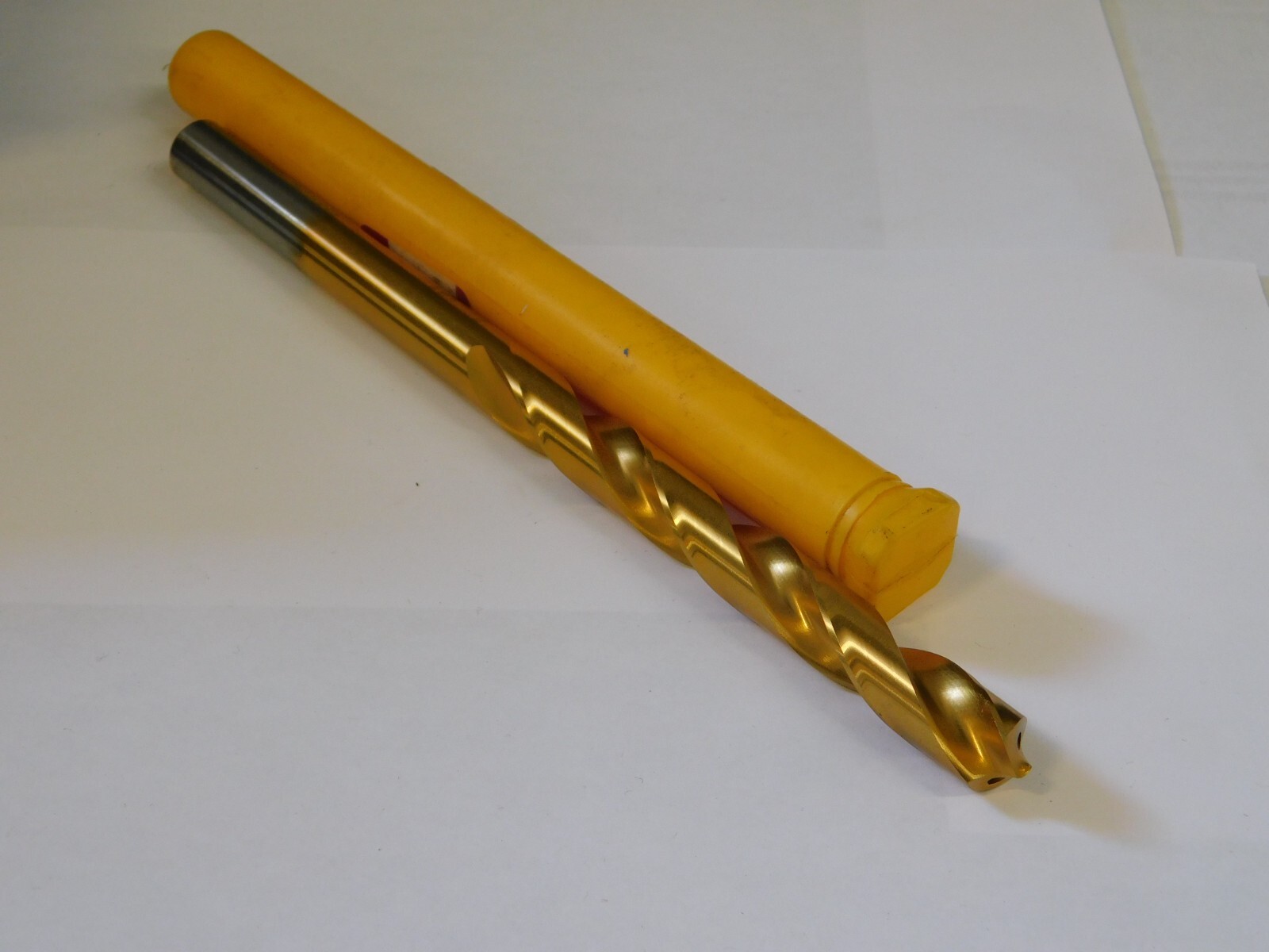 New Guhring Metric 14.50mm Straight Shank Coolant Drill HSS (.5709″) Tin Coated