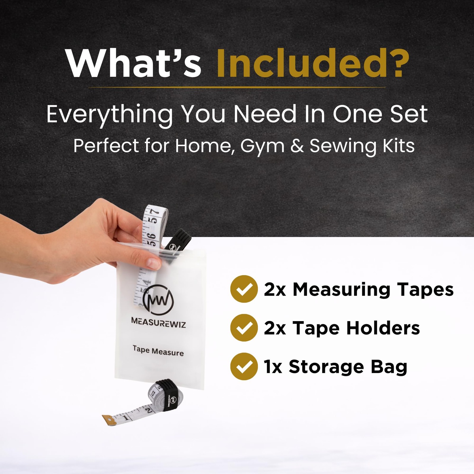 Soft Fabric Tape Measure 2 Pack 60 Inch 150cm Tailor Sewing Body Measurement