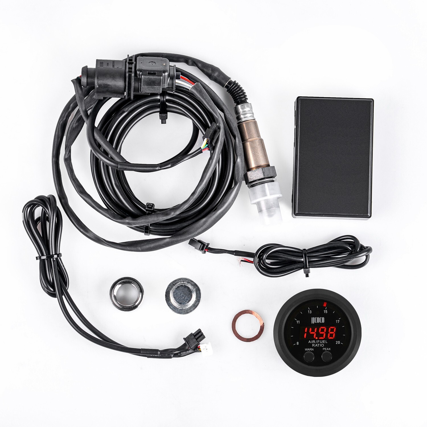 52mm Air Fuel Ratio Gauge Wideband O2 Oxygen Sensor with LED Digital Display