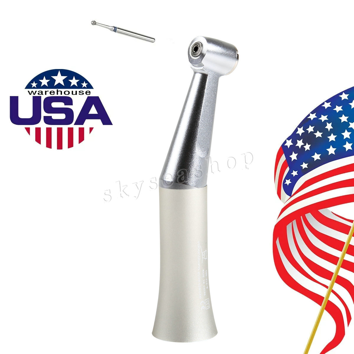 Slow Speed Contra Angle Handpiece fit Diamond Burs Drill FG 1.6mm Dental