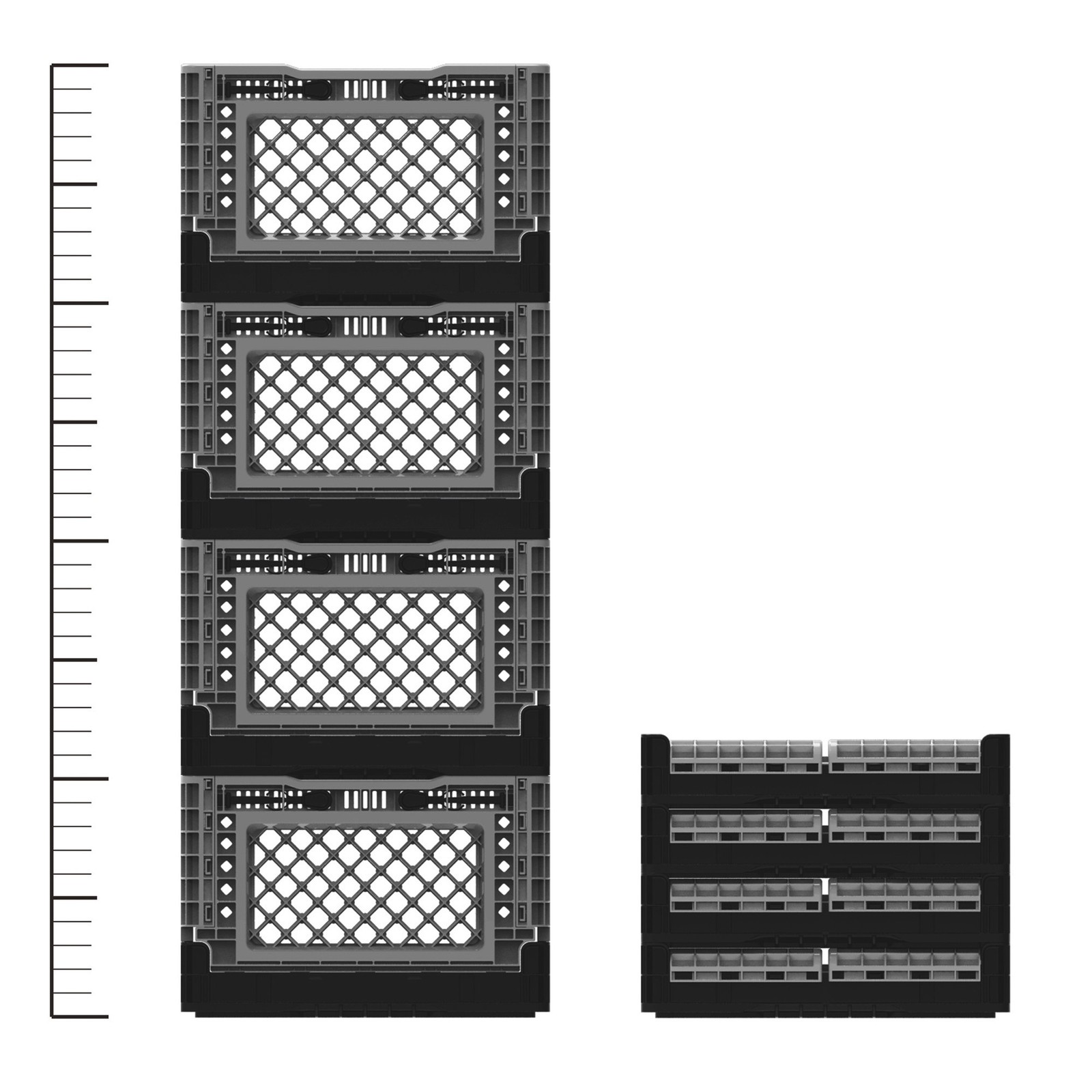 BIG ANT Collapsible Smart Crate, 6-Gallon, 132-Lb. Capacity, 11 5/8in.L x 15