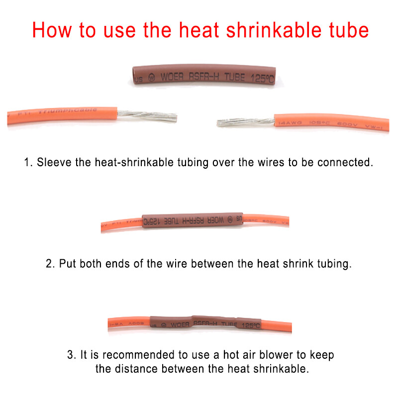 Silicone Rubber Heat Shrink Tubing Flexible Heatshrink Tube Colored 0.8 mm-30 mm