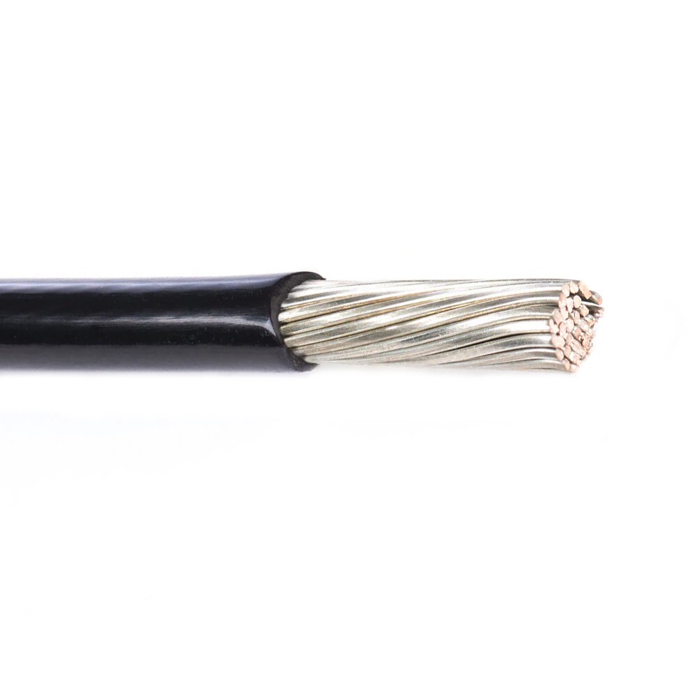 M22759/44-18-0 18 AWG Silver-Coated Copper Lead Wire X-ETFE 200°C Black 600V