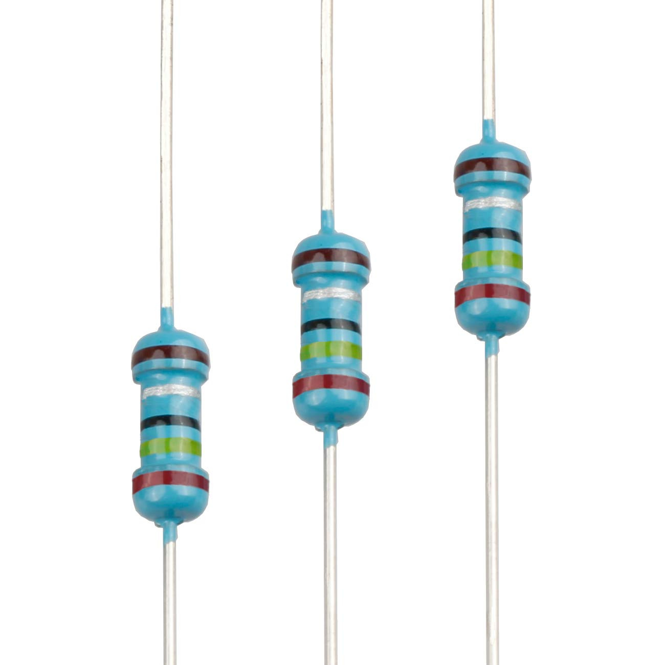 100Pcs 2.4 Ohm Resistor 1/4W (0.25 Watt) ±1% Tolerance Metal Film Fixed Resistor