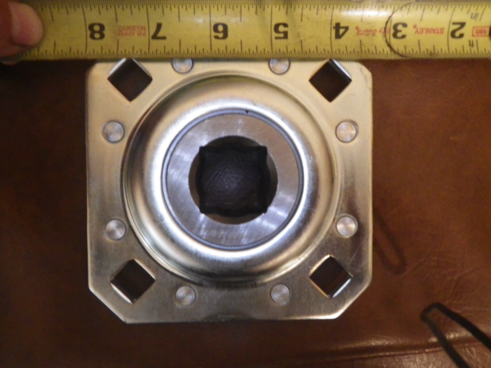(2) Flanged Disk Harrow Bearings, 1″ Square Bore, GREASABLE! ST208-1 FD208R-G