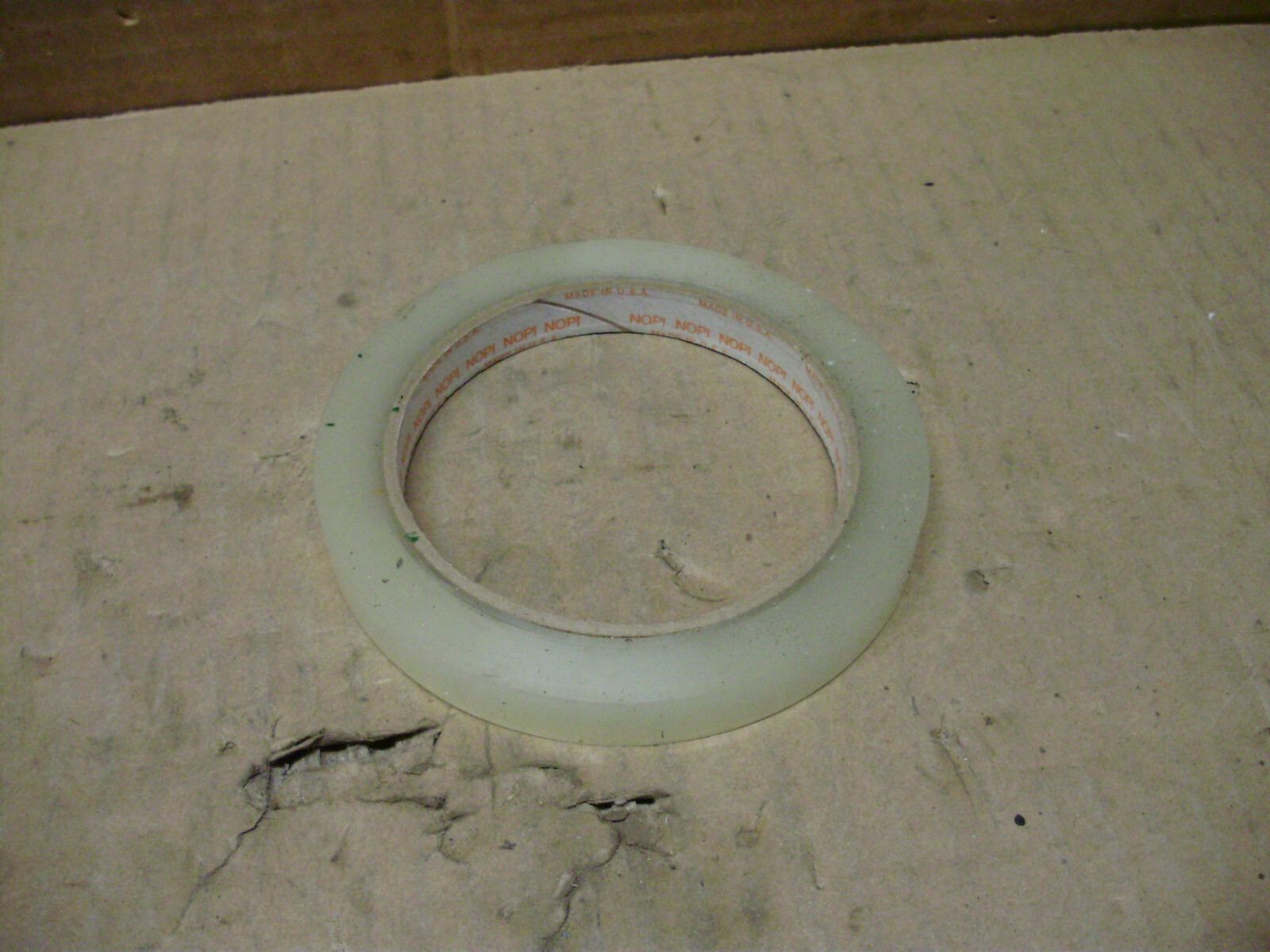 Nopi 4091, 12mm x 55m, 1/2″ (.47″) x 60.1yds Clear Strapping Tape LOT OF 4 ROLLS