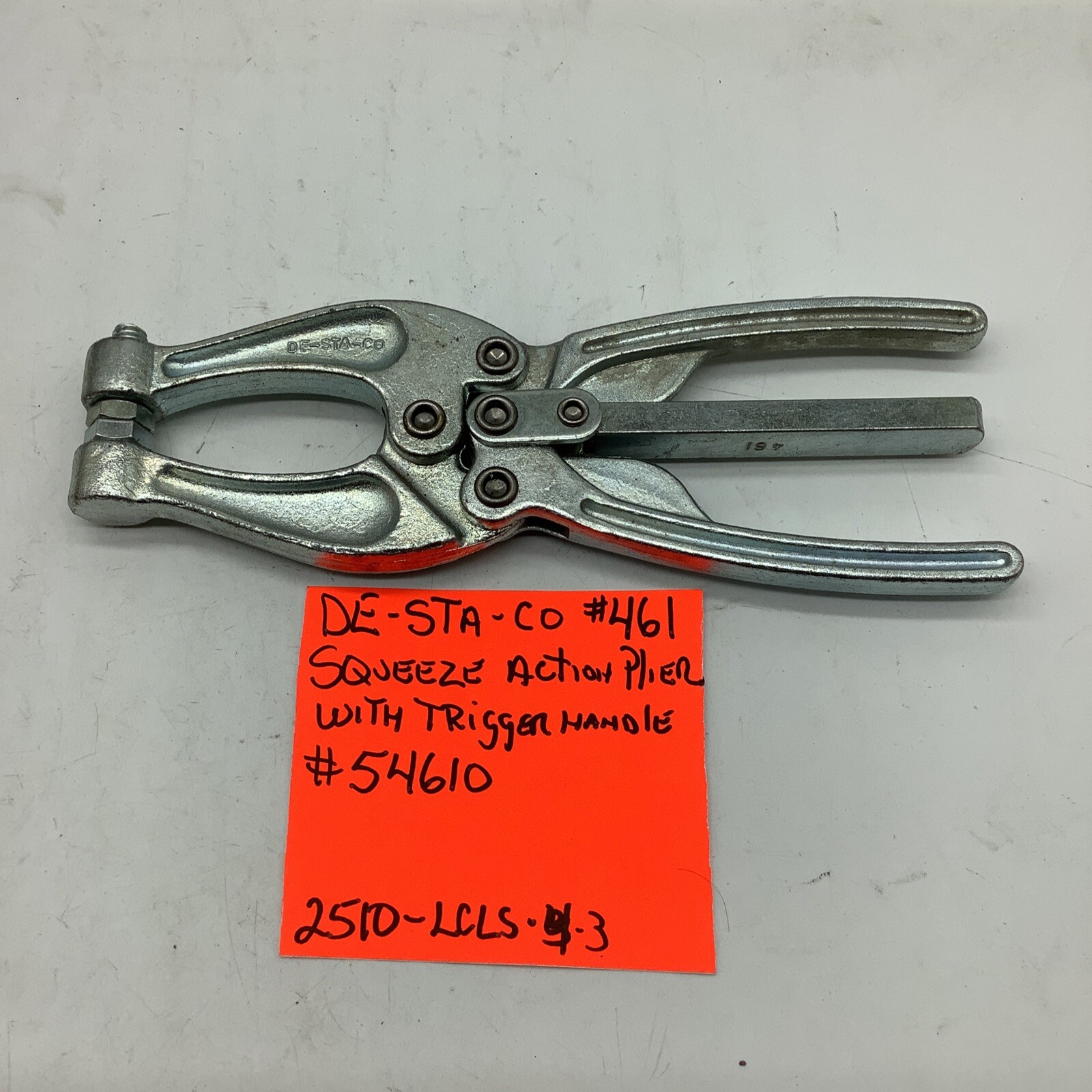 De-Sta-Co 461 Squeeze Action Clamps, (One In Lot) 2510-LCLS-4-3