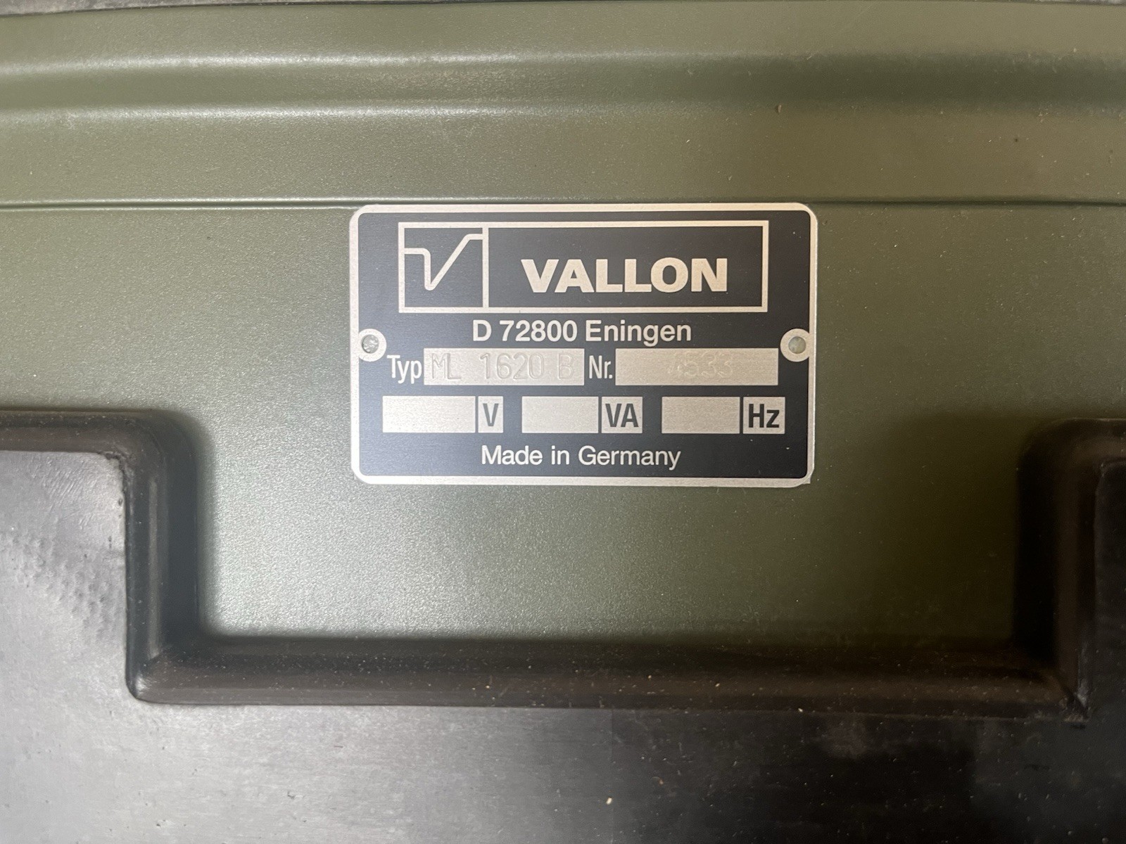 Vallon ML 1620 B Ground Search Metal Detector Kit w/ Case/ vintage/ military