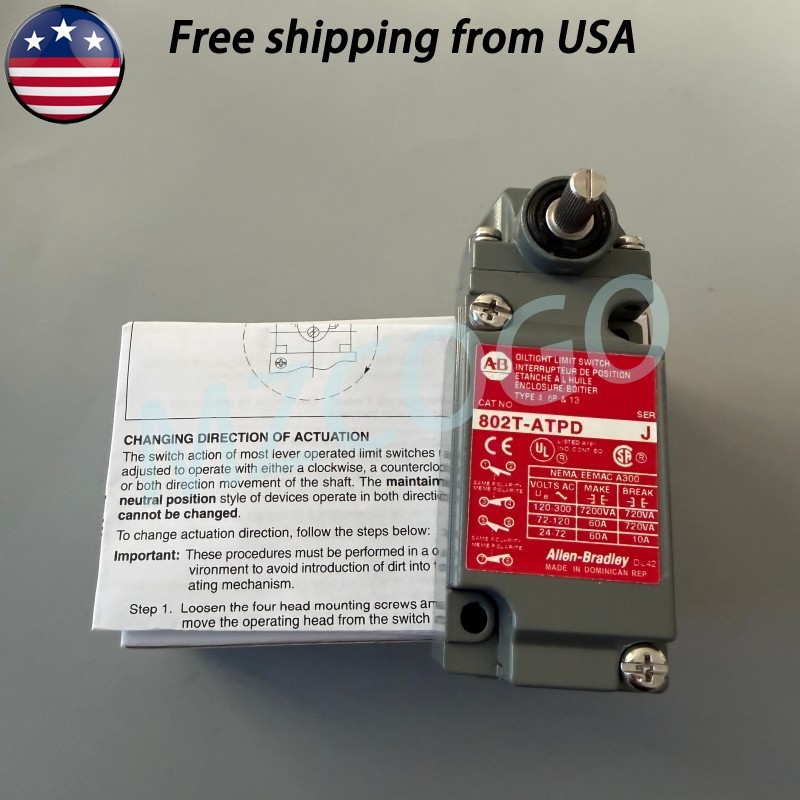For Allen Bradley Oil Tight Limit Switch 802T-ATPD 802TATPD 802T ATPD