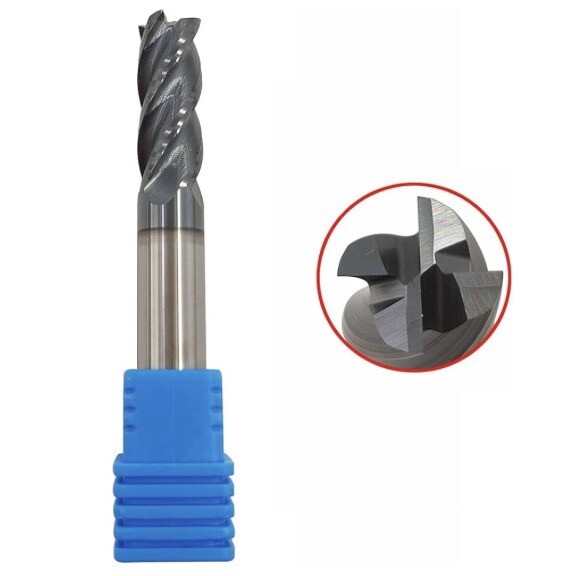 5 PCS 5/16″ 4 Flutes Square 45° Helix Carbide End Mill Bit AlTiCrN Coated HRC 50