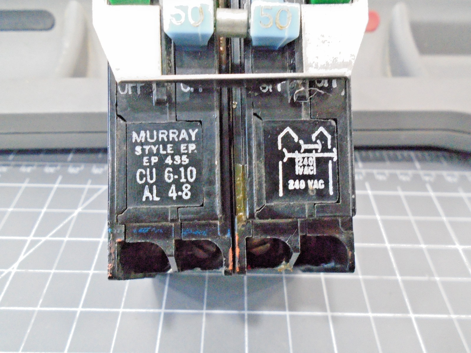 Murray EP 435 Circuit Breaker Type EP 30-50 Amp 4 Pole Quad 120/240 Volt AC