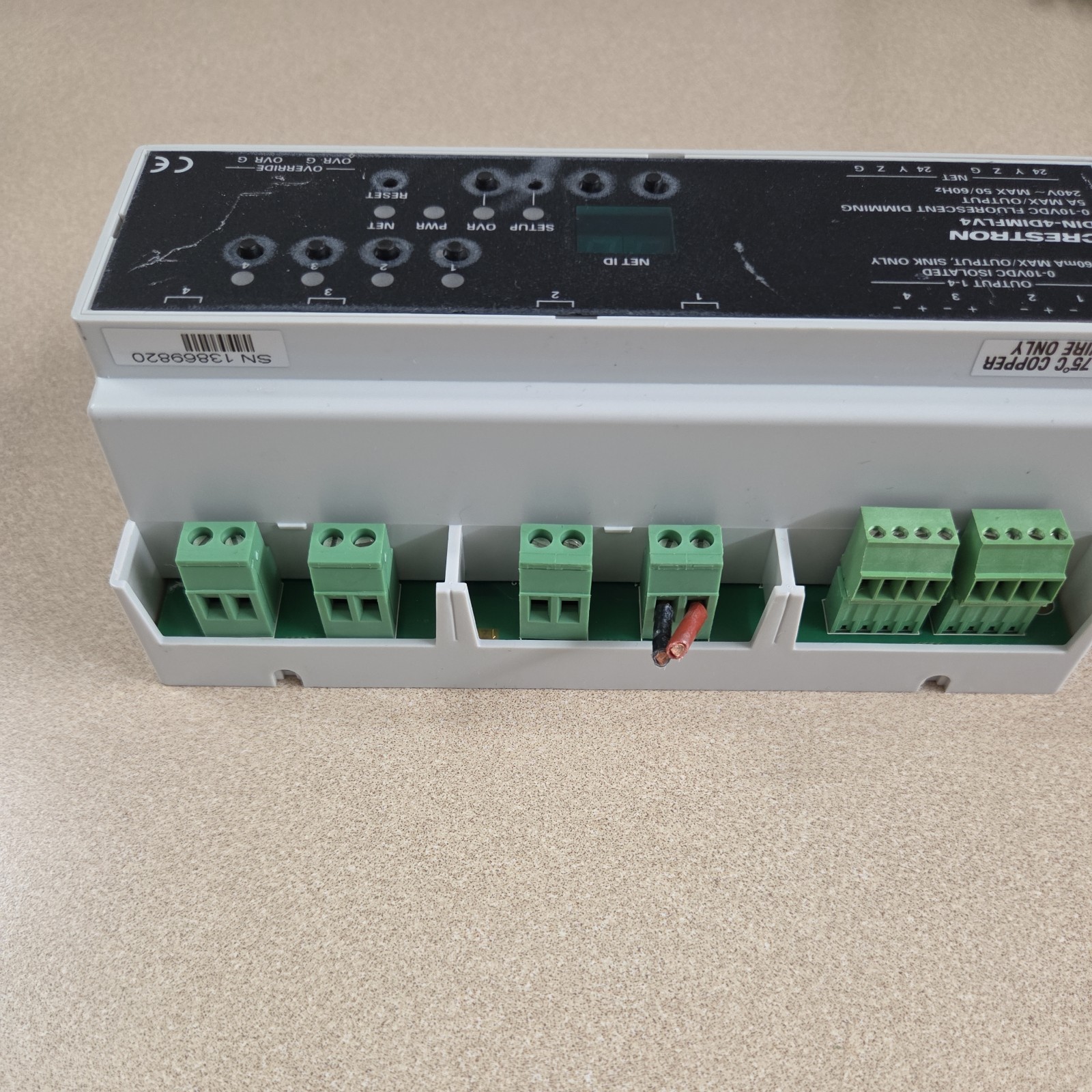 CRESTON DIN-4DIMFLV4 FLUROSCENT DIMMING 6501749