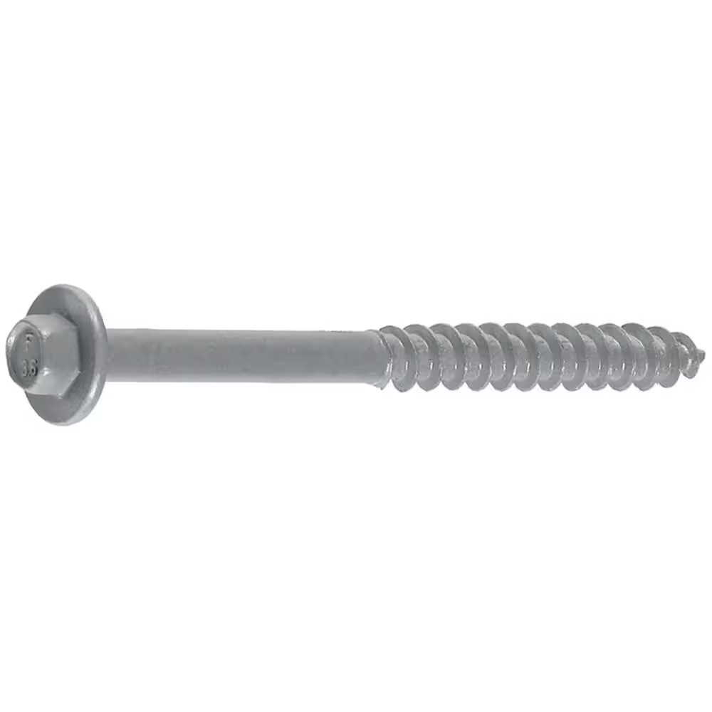 Ledgerlok Structural Ledger Board Screws – 3-5/8 Inch Wood Screws with Hex Head
