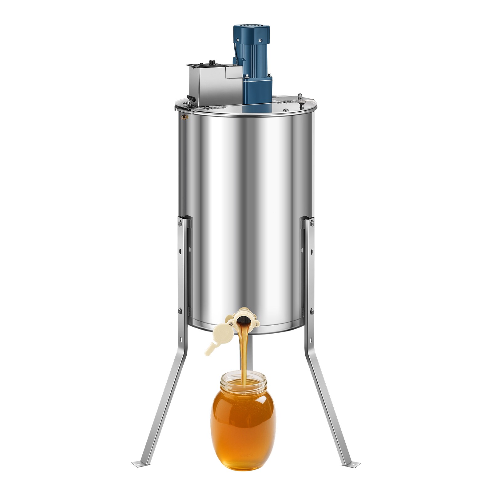 VEVOR Electric Honey Extractor 3 Frame Beekeeping Honeycomb Stainless Steel