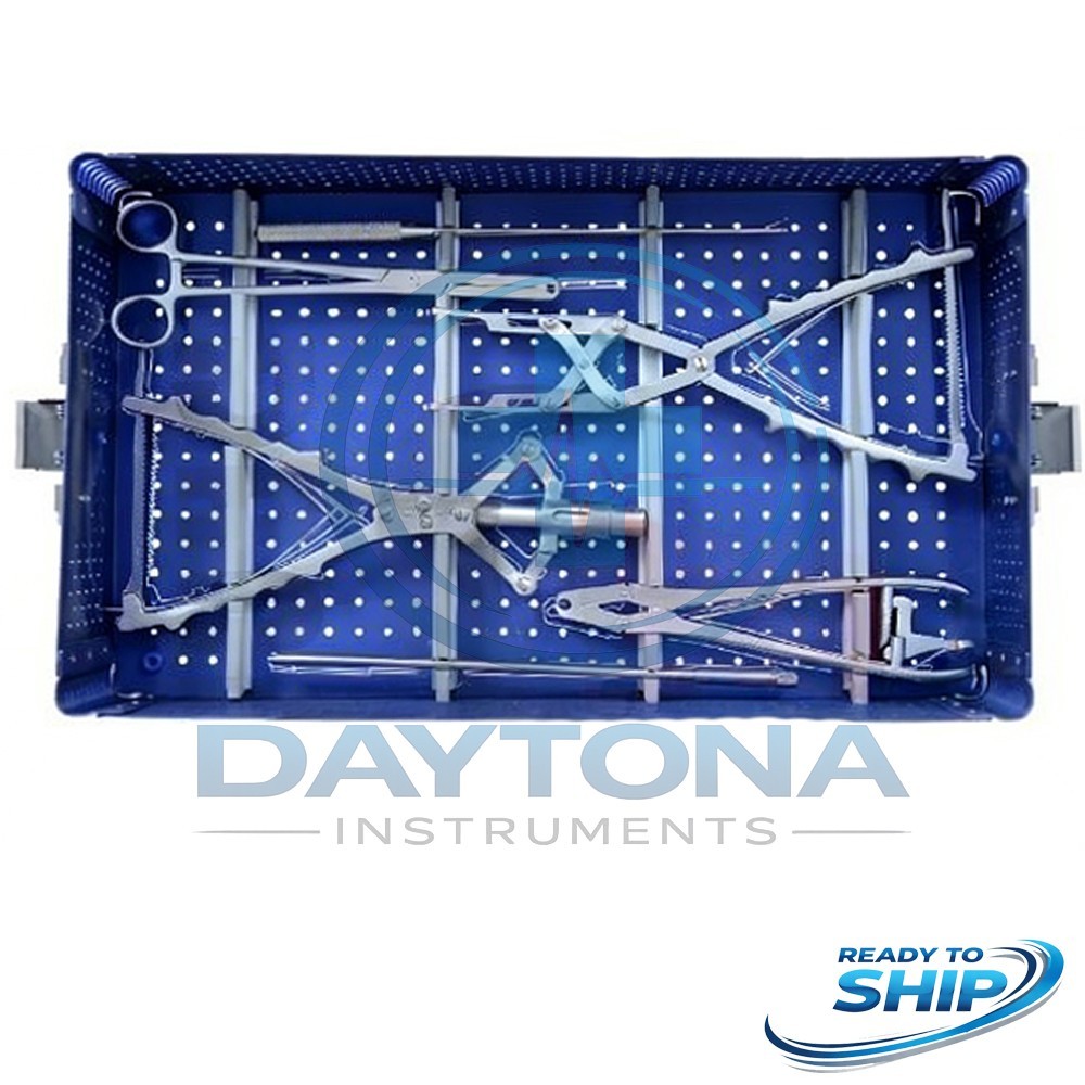SPINE SURGERY INSTRUMENTS SET WITH ALUMINIUM BOX