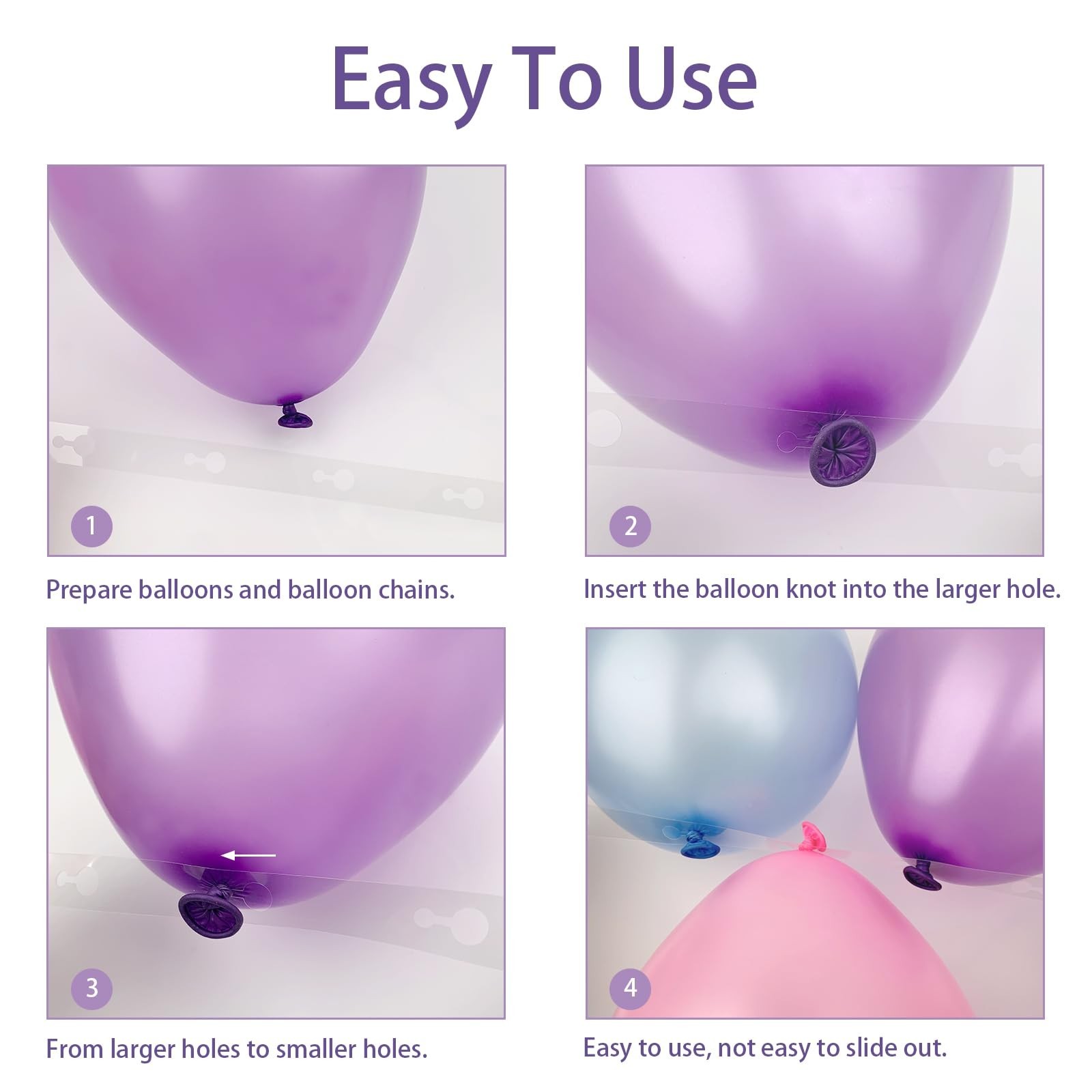 HANWER Balloon Arch Kit, 4 Rolls Balloon Tape and 4 Rolls Glue Points Dots fo…