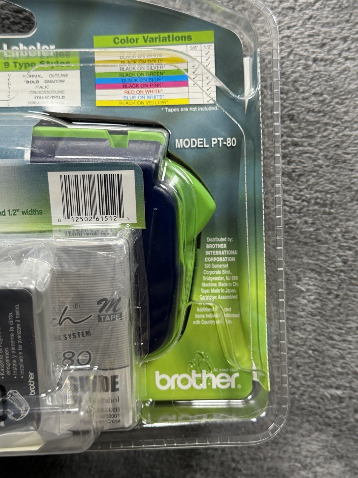 Brother PT-80 P-touch Personal Labeler Electronic Labeling System NEW SEALED