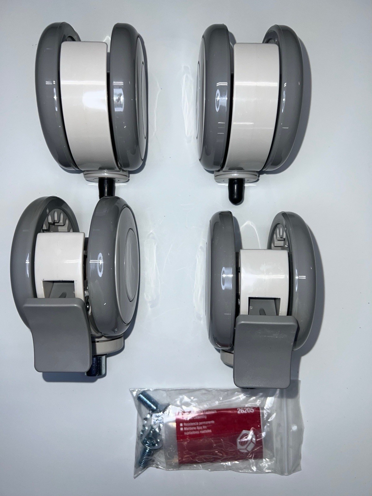 NEW Arjo Maxi 500 Complete Set of Four Casters (Two Front and Two Rear Braking)