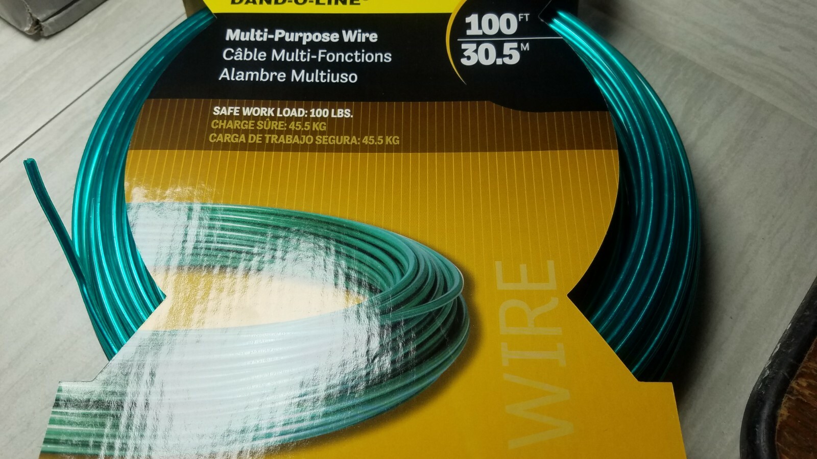 Multi purpose WIRE plastic coated 100 ft 30.5 M or 100 ft each (4 PACK )400′