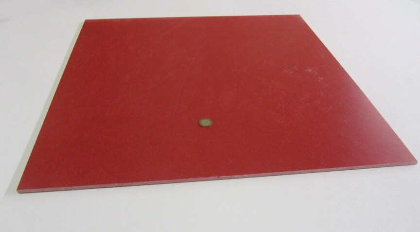 GPO3 Electrical Red Fiberglass Sheet 1/4″ Thick x 24.0″ Wide x 24.0″ Long