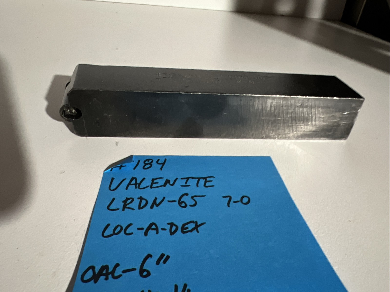 valenite LRDN-65 indexible carbide lathe toolholder 6”OAL 1”Shank Turning Round
