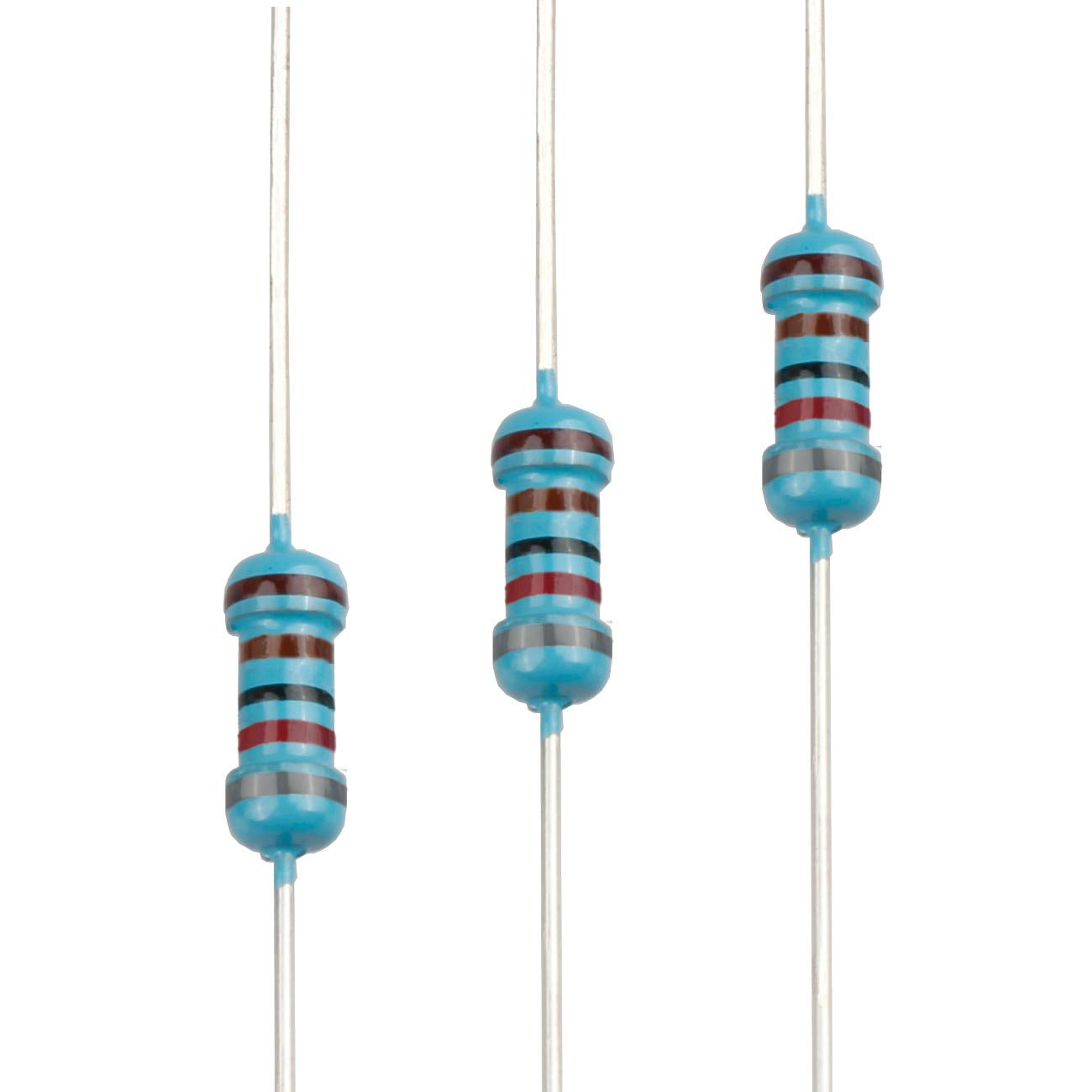 100Pcs 2.4 Ohm Resistor 1/4W (0.25 Watt) ±1% Tolerance Metal Film Fixed Resistor